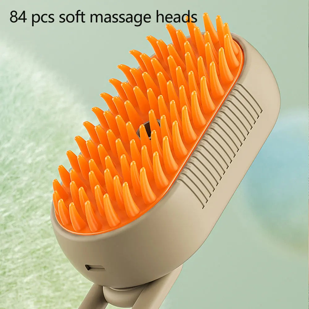 Multifunctional Cat Steamy Brush 2024 New 3 in 1 Electric Cleaning Steam Dog Brush for Spray Massage Pet Hair Removal Combs
