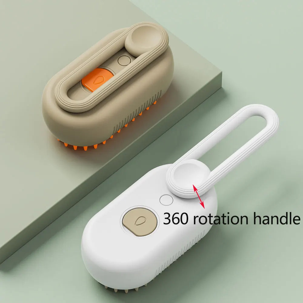Multifunctional Cat Steamy Brush 2024 New 3 in 1 Electric Cleaning Steam Dog Brush for Spray Massage Pet Hair Removal Combs
