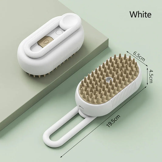 Multifunctional Cat Steamy Brush 2024 New 3 in 1 Electric Cleaning Steam Dog Brush for Spray Massage Pet Hair Removal Combs