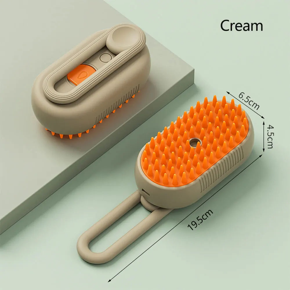Multifunctional Cat Steamy Brush 2024 New 3 in 1 Electric Cleaning Steam Dog Brush for Spray Massage Pet Hair Removal Combs