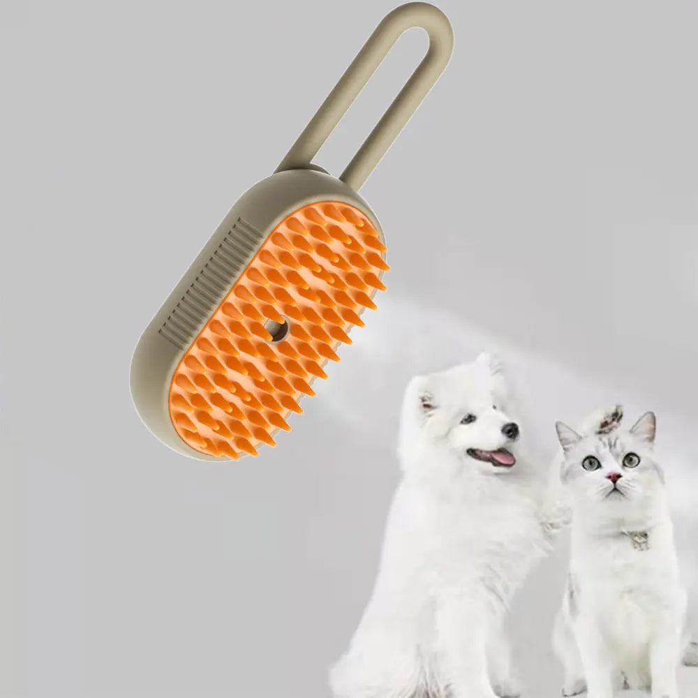 Multifunctional Cat Steamy Brush 2024 New 3 in 1 Electric Cleaning Steam Dog Brush for Spray Massage Pet Hair Removal Combs